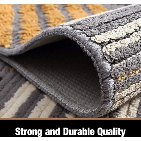 Color Geometry Paillasson Intérieur Antidérapant,Betterlife Tapis Entrée Intérieur Doux, Absorbant Et Lavable, Tapis De Porte Pour Intérieur, Extérieur, Chambre, Cuisine, Entrée, Couloir -- 60 X 90 Cm, Gris 4 Color Geometry Paillasson Intérieur Antidérapant,Betterlife Tapis Entrée Intérieur Doux, Absorbant Et Lavable, Tapis De Porte Pour Intérieur, Extérieur, Chambre, Cuisine, Entrée, Couloir -- 60 X 90 Cm, Gris – Image 4