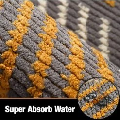 Color Geometry Paillasson Intérieur Antidérapant,Betterlife Tapis Entrée Intérieur Doux, Absorbant Et Lavable, Tapis De Porte Pour Intérieur, Extérieur, Chambre, Cuisine, Entrée, Couloir -- 60 X 90 Cm, Gris 9 Color Geometry Paillasson Intérieur Antidérapant,Betterlife Tapis Entrée Intérieur Doux, Absorbant Et Lavable, Tapis De Porte Pour Intérieur, Extérieur, Chambre, Cuisine, Entrée, Couloir -- 60 X 90 Cm, Gris -Tapis et paillasson Soldes 45106835 5