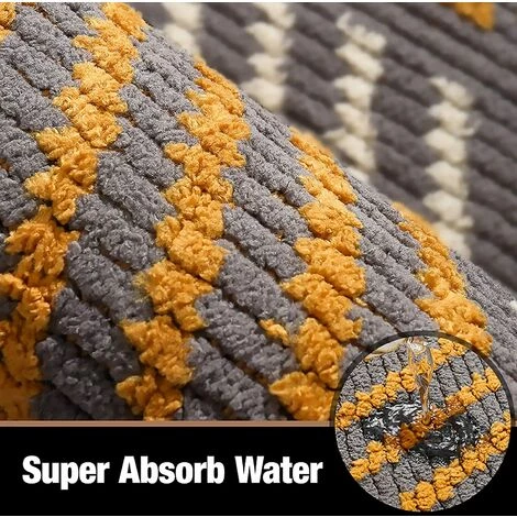 Color Geometry Paillasson Intérieur Antidérapant,Betterlife Tapis Entrée Intérieur Doux, Absorbant Et Lavable, Tapis De Porte Pour Intérieur, Extérieur, Chambre, Cuisine, Entrée, Couloir -- 60 X 90 Cm, Gris 5 Color Geometry Paillasson Intérieur Antidérapant,Betterlife Tapis Entrée Intérieur Doux, Absorbant Et Lavable, Tapis De Porte Pour Intérieur, Extérieur, Chambre, Cuisine, Entrée, Couloir -- 60 X 90 Cm, Gris – Image 5