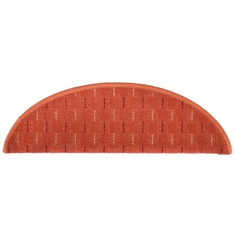 VidaXL Tapis De Marches D'escalier 15 Pcs Orange 56x20 Cm - Orange 5 VidaXL Tapis De Marches D'escalier 15 Pcs Orange 56x20 Cm - Orange – Image 5