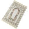 ALMI Tapis De Prière Musulman En Coton Polyester Antidérapant Portable Et Pliable Pour Toutes Occasions
