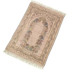 ALMI Tapis De Prière Musulman En Coton Polyester Antidérapant Portable Et Pliable Pour Toutes Occasions -Tapis et paillasson Soldes 45293628 4