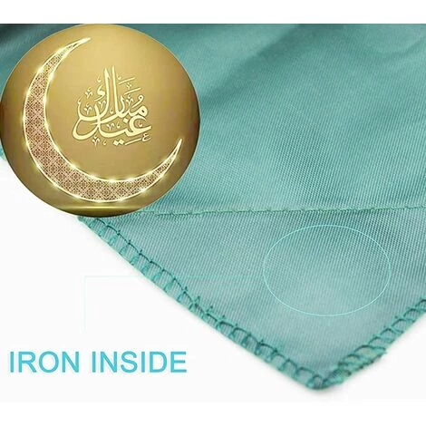 ALMI Tapis De Prière Musulmane - Portable - Avec Boussole - Couverture De Prière Islamique - Format De Poche - Noir 3 ALMI Tapis De Prière Musulmane - Portable - Avec Boussole - Couverture De Prière Islamique - Format De Poche - Noir – Image 3