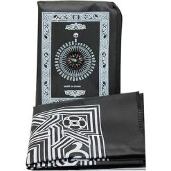 ALMI Tapis De Prière Musulmane - Portable - Avec Boussole - Couverture De Prière Islamique - Format De Poche - Noir 9 ALMI Tapis De Prière Musulmane - Portable - Avec Boussole - Couverture De Prière Islamique - Format De Poche - Noir -Tapis et paillasson Soldes 45293629 5