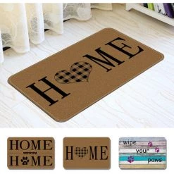 Tapis De Sol En Moquette Imprimée Lettre Anglaise Simple, Moquette Antidérapante Dans Le Salon, 40*60cm, B,HANBING -Tapis et paillasson Soldes 45481009 5