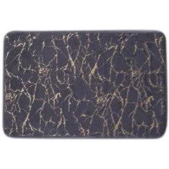 Salle De Bain, Cuisine, WC, Tapis Absorbant Antidérapant, Tapis De Sol Motif Marbre, Tapis De Marche, Gris, 40*60cm,HANBING