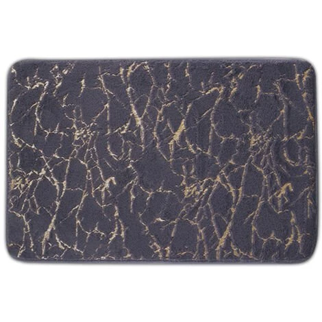 Salle De Bain, Cuisine, WC, Tapis Absorbant Antidérapant, Tapis De Sol Motif Marbre, Tapis De Marche, Gris, 40*60cm,HANBING 1 Salle De Bain, Cuisine, WC, Tapis Absorbant Antidérapant, Tapis De Sol Motif Marbre, Tapis De Marche, Gris, 40*60cm,HANBING