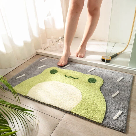 Home Flocage Tapis De Sol Tapis De Sol Antidérapants Absorbant L'eau à L'entrée De La Salle De Bain, Paillassons, 45*65cm, B,HANBING 2 Home Flocage Tapis De Sol Tapis De Sol Antidérapants Absorbant L'eau à L'entrée De La Salle De Bain, Paillassons, 45*65cm, B,HANBING – Image 2