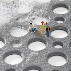 Tapis De Sol à Ventouse Pour Salle De Bain Et Toilettes, Tapis De Sol Hydrophobe Pour Salle De Bain Domestique, Tapis Antidérapant Pour Baignoire De Salle De Douche, Blanc, 53*53cm,HANBING 8 Tapis De Sol à Ventouse Pour Salle De Bain Et Toilettes, Tapis De Sol Hydrophobe Pour Salle De Bain Domestique, Tapis Antidérapant Pour Baignoire De Salle De Douche, Blanc, 53*53cm,HANBING -Tapis et paillasson Soldes 45481468 4