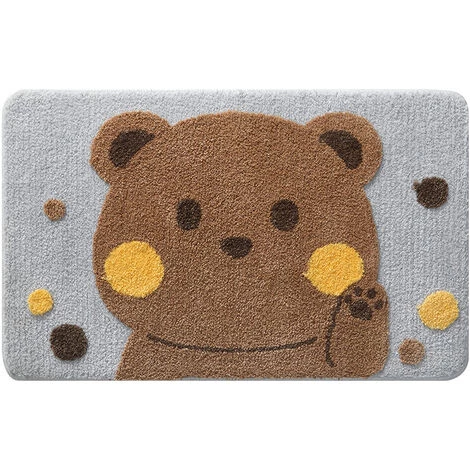 Tapis De Sol Antidérapant Pour Salle De Bain, Tapis De Sol Absorbant Pour Toilettes à Flocage Domestique, Tapis De Porte Pour Chambre à Coucher, 40*60cm, B,HANBING 1 Tapis De Sol Antidérapant Pour Salle De Bain, Tapis De Sol Absorbant Pour Toilettes à Flocage Domestique, Tapis De Porte Pour Chambre à Coucher, 40*60cm, B,HANBING