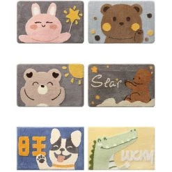 Tapis De Sol Antidérapant Pour Salle De Bain, Tapis De Sol Absorbant Pour Toilettes à Flocage Domestique, Tapis De Porte Pour Chambre à Coucher, 40*60cm, B,HANBING 9 Tapis De Sol Antidérapant Pour Salle De Bain, Tapis De Sol Absorbant Pour Toilettes à Flocage Domestique, Tapis De Porte Pour Chambre à Coucher, 40*60cm, B,HANBING -Tapis et paillasson Soldes 45487977 5