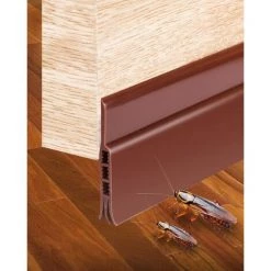 ELLE Boudin De Porte Isolant, Adhésif Bas De Porte Anti Froid, Souple Silicone Boudin Porte, Insonorisé Isolation Porte, Boudin De Porte Stop Froid, 91x 5cm Calfeutrage Bas De Porte, Brun