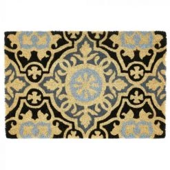 YESDEKO Paillasson Coco Gris 40x60cm Mosaique