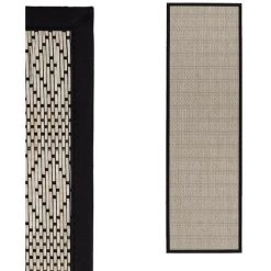 YESDEKO Tapis Extérieur Blanc 60x200cm Ethnik