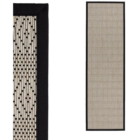 YESDEKO Tapis Extérieur Blanc 60x200cm Ethnik 1 YESDEKO Tapis Extérieur Blanc 60x200cm Ethnik