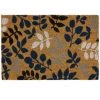 YESDEKO Paillasson Coco Bleu 40x60cm Floral