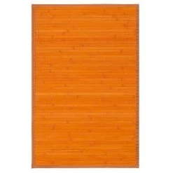 YESDEKO Tapis Bambou Naturel Lattes 60x90cm | Orange - Orange