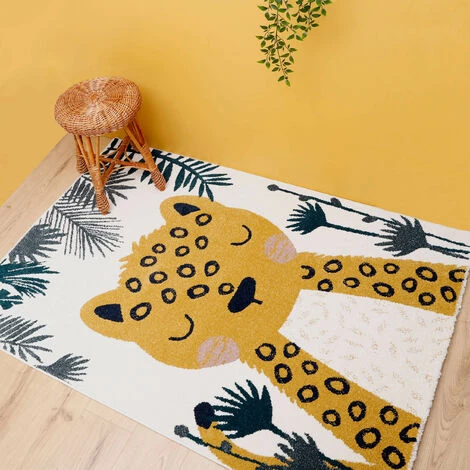 Tapis Enfant Léopard 120x170cm - Collection Sören - Nattiot 3 Tapis Enfant Léopard 120x170cm - Collection Sören - Nattiot – Image 3
