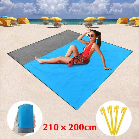 BRIDAY Couverture De Plage Etanche, Tapis De Pique-nique Exterieur, 2 X 1.4M 2 BRIDAY Couverture De Plage Etanche, Tapis De Pique-nique Exterieur, 2 X 1.4M – Image 2
