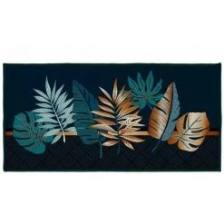 Paris Prix - Tapis De Couloir Imprimé "alianor" 50x120cm Bleu