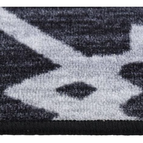 VidaXL Tapis De Couloir Noir 80x200 Cm - Noir 2 VidaXL Tapis De Couloir Noir 80x200 Cm - Noir – Image 2