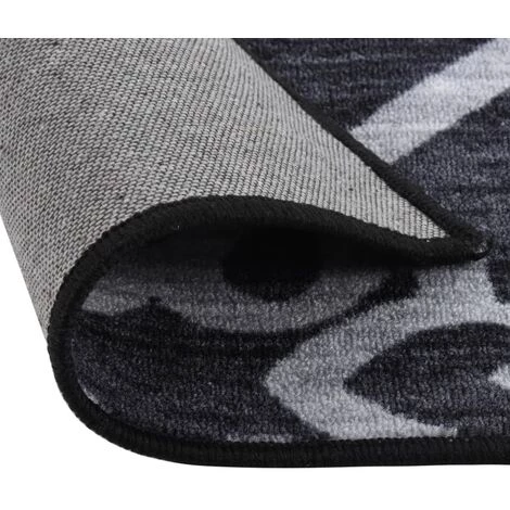 VidaXL Tapis De Couloir Noir 80x200 Cm - Noir 3 VidaXL Tapis De Couloir Noir 80x200 Cm - Noir – Image 3