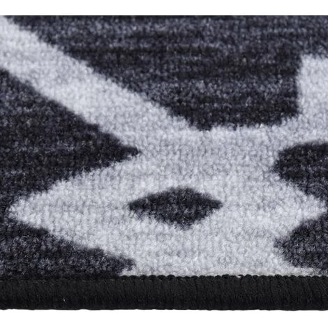 VidaXL Tapis De Couloir Noir 80x300 Cm - Noir 2 VidaXL Tapis De Couloir Noir 80x300 Cm - Noir – Image 2