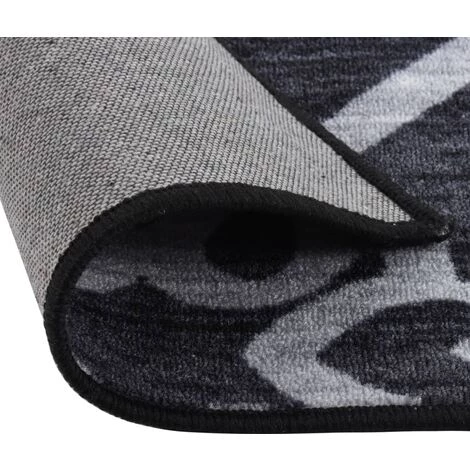 VidaXL Tapis De Couloir Noir 80x300 Cm - Noir 3 VidaXL Tapis De Couloir Noir 80x300 Cm - Noir – Image 3