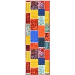 VidaXL Tapis De Couloir Multicolore 80x350 Cm - Multicolore