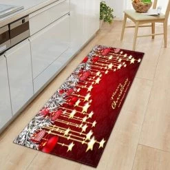 THSINDE Tapis De Cuisine De Noël Tapis De Cuisine Ensemble De 2 Tapis Et Tapis De Cuisine Rembourrés Et Antidérapants Tapis De Sol De Cuisine Imperméables De Ferme Tapis Runner Tapis De Position Confortable