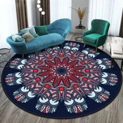 THSINDE Tapis De Décoration Style Ethnique Rétro Mandala Tapis Tapis Rond Bohème Balcon Table Basse Panier Suspendu Salon 8 THSINDE Tapis De Décoration Style Ethnique Rétro Mandala Tapis Tapis Rond Bohème Balcon Table Basse Panier Suspendu Salon -Tapis et paillasson Soldes 46299241 4