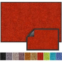 KARAT Tapis Anti-poussière Rhine Melon D'Eau Rouge 40 X 60 Cm - Rouge