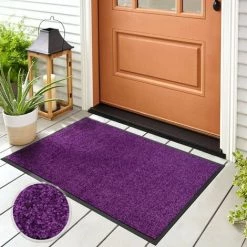 USE & WASH Paillasson Violet 28 40 X 60 Cm - Violet 9 USE & WASH Paillasson Violet 28 40 X 60 Cm - Violet -Tapis et paillasson Soldes 46423069 5