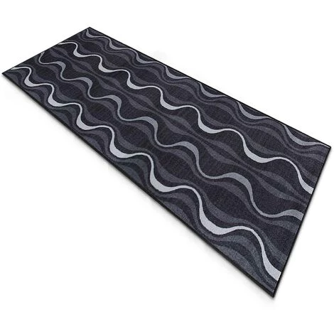 KARAT Tapis De Passage Sur Mesure Ambroisie 80 X 100 Cm - Noir 3 KARAT Tapis De Passage Sur Mesure Ambroisie 80 X 100 Cm - Noir – Image 3