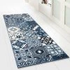 KARAT Tapis De Passage Sur Mesure Newport 80 X 400 Cm - Bleu
