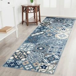 KARAT Tapis De Passage Sur Mesure Newport 80 X 400 Cm - Bleu -Tapis et paillasson Soldes 46424691 5