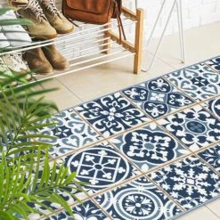 KARAT Tapis Sur Mesure Swansea 80 X 50 Cm - Bleu -Tapis et paillasson Soldes 46424941 5