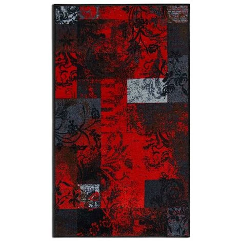 KARAT Tapis De Passage Sur Mesure Maraba 80 X 300 Cm - Noir-Rouge 2 KARAT Tapis De Passage Sur Mesure Maraba 80 X 300 Cm - Noir-Rouge – Image 2