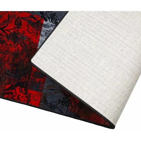 KARAT Tapis De Passage Sur Mesure Maraba 80 X 300 Cm - Noir-Rouge 3 KARAT Tapis De Passage Sur Mesure Maraba 80 X 300 Cm - Noir-Rouge – Image 3