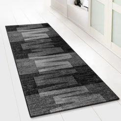 KARAT Tapis Sur Mesure Via Veneto Noir 67 X 250 Cm - Noir