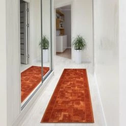 KARAT Tapis De Passage Sur Mesure Tribu Terra 84 67 X 100 Cm - Terre -Tapis et paillasson Soldes 46426048 5