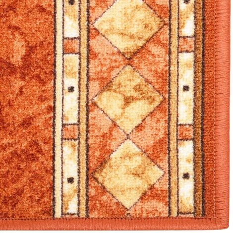 VidaXL Tapis De Couloir Antidérapant Terre Cuite 80x200 Cm - Brun 2 VidaXL Tapis De Couloir Antidérapant Terre Cuite 80x200 Cm - Brun – Image 2