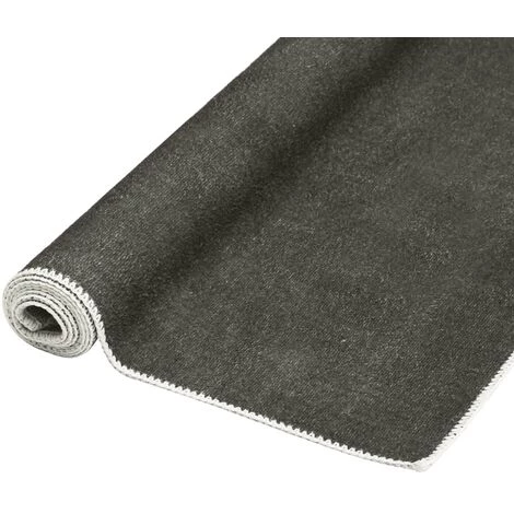 VidaXL Tapis Lavable Pliable Taupe 120x170 Cm Polyester - Taupe 2 VidaXL Tapis Lavable Pliable Taupe 120x170 Cm Polyester - Taupe – Image 2