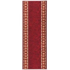 VidaXL Tapis De Couloir Antidérapant Rouge 67x200 Cm - Rouge