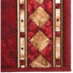 VidaXL Tapis De Couloir Antidérapant Rouge 67x200 Cm - Rouge -Tapis et paillasson Soldes 46716619 3