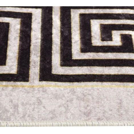 VidaXL Tapis Lavable Antidérapant 160x230 Cm Beige Clair - Beige 3 VidaXL Tapis Lavable Antidérapant 160x230 Cm Beige Clair - Beige – Image 3