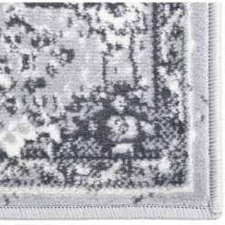 ASUPERMALL Tapis BCF Gris Oriental 80x150 Cm -Tapis et paillasson Soldes 46769974 4