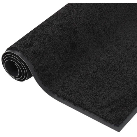 ASUPERMALL Paillasson Noir 40x60 Cm 5 ASUPERMALL Paillasson Noir 40x60 Cm – Image 5