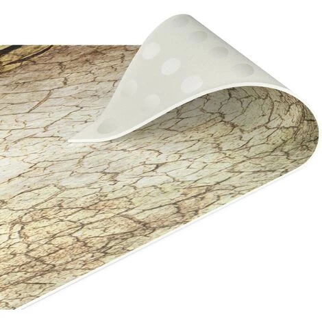 BILDERWELTEN Tapis En Vinyle - Vintage Buddha - Carré 1:1 Dimension HxL: 100cm X 100cm 5 BILDERWELTEN Tapis En Vinyle - Vintage Buddha - Carré 1:1 Dimension HxL: 100cm X 100cm – Image 5