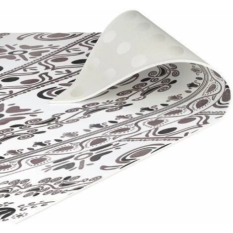 BILDERWELTEN Tapis En Vinyle - Large Boho Mandala In Brown Black - Carré 1:1 Dimension HxL: 100cm X 100cm 5 BILDERWELTEN Tapis En Vinyle - Large Boho Mandala In Brown Black - Carré 1:1 Dimension HxL: 100cm X 100cm – Image 5